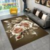 3D Nordic Luxury Flower Floral Area Rug Large, ковер для дома, гостиной, спальни, дивана, коврика для двери, декора, детские нескользящие коврики