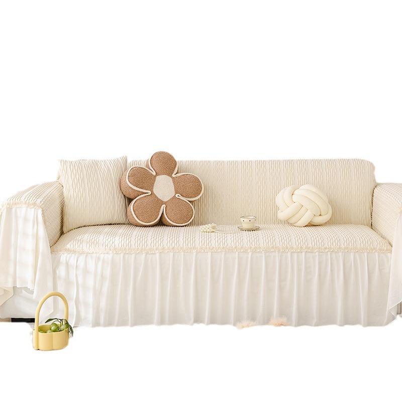 Cream Style Sofa Towel New Sofa Cover Cloth Four Seasons Universal Sofa Blanket Sofa Cover All-inclusive Non-slip Lace