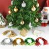 100pcs with Snaps Locking Christmas Hanging Strings Polyester Xmas Ball Ropes  Xmas Tree Decor