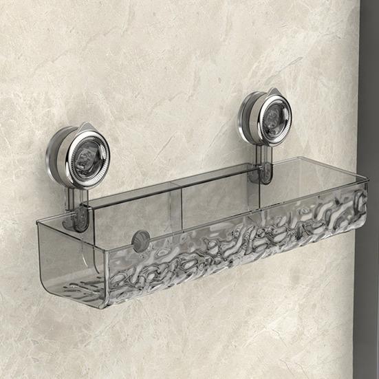 Угловая полка для хранения в ванной комнате Прозрачная треугольная форма Толстая, без проколов, противоскользящая, с сильным всасыванием