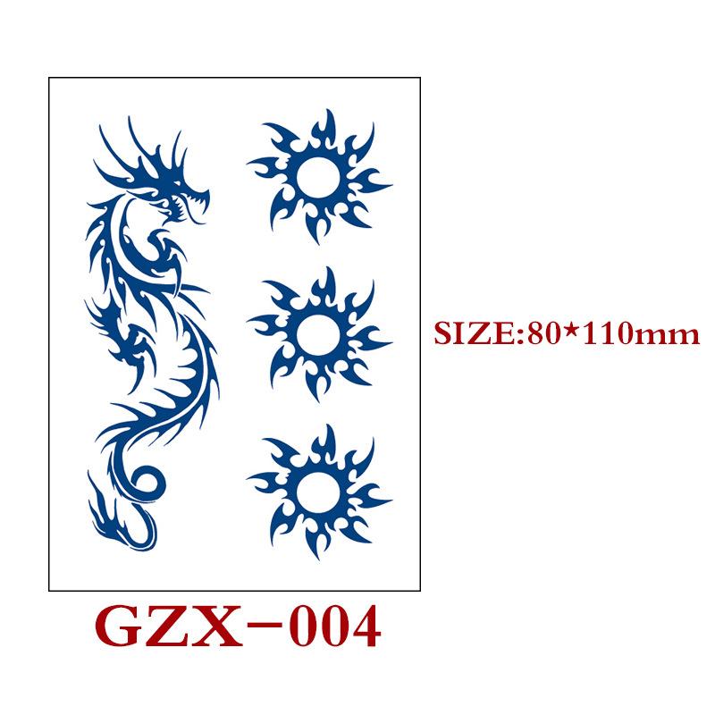 Травяная полуперманентная наклейка-тату, Полуперманентная наклейка-тату, Водостойкая, Потостойкая татуировка