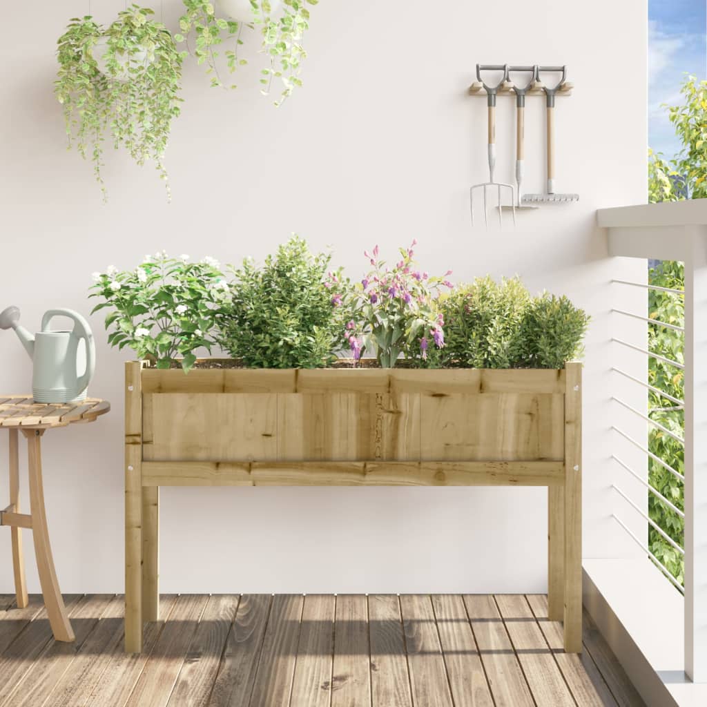 Plant Pot with Legs 110 x 31 x 70 cm Pressure Treated Pine Wood