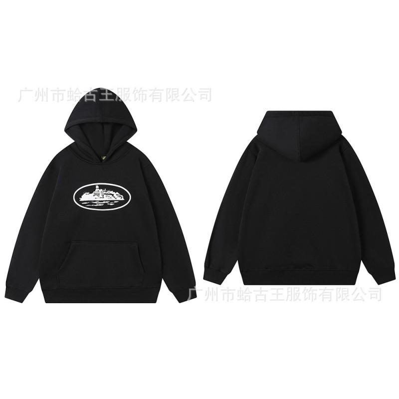 Unisex Hooded Sweatshirt Jogger Pants Set With Letter Print Fleece-Lined Cotton Blend Streetwear Winter Outfit