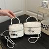 2025 Trendy Women's Korean Rhombus Chain Bucket Bag - Summer Shoulder & Crossbody Handbag