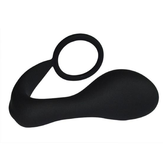 Anal Plug Eco-friendly Fine Workmanship Black Male Prostate Stimulator for Couples