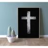 3Pcs Jesus Cross Canvas Wall Art Black and White Scripture Poster Christian pirational Painting Picture Catholic Religious Bible Wall Decor for