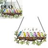 Easy Install Hanging Sun Catcher Birds On Branch Suncatcher, Stained Glass Acrylic Window Ornament, Artistic Bird Suncatcher for Room Double