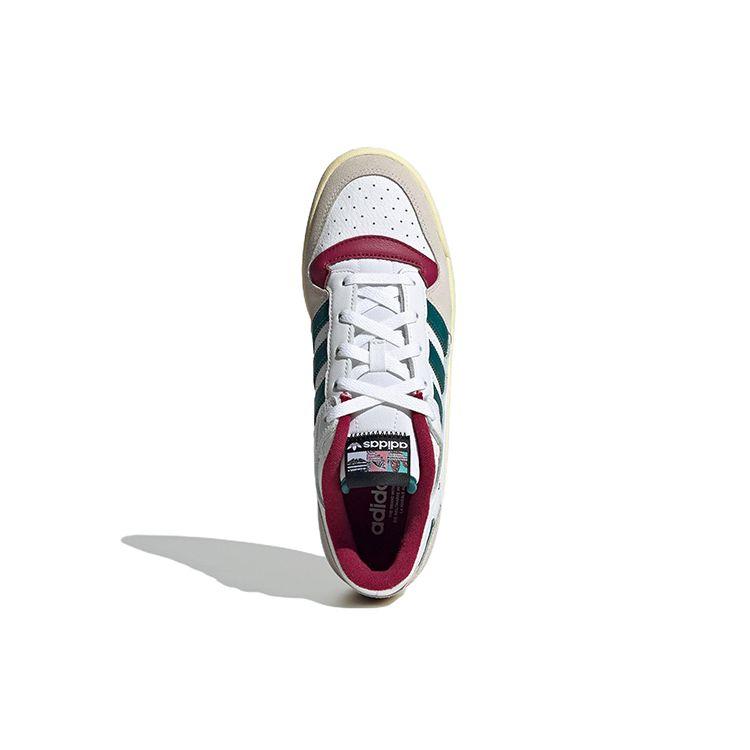 adidas Forum Low CL White Legacy Teal Кроссовки унисекс Cloud-White Legacy-Burgundy HQ6874