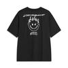 Li Ning X Og_Slick Collaboration Skateboard Series Back Letter Graphic Print Sweat-Absorbing Loose Short Sleeve T-Shirt Unisex Tops Black AHST483-2