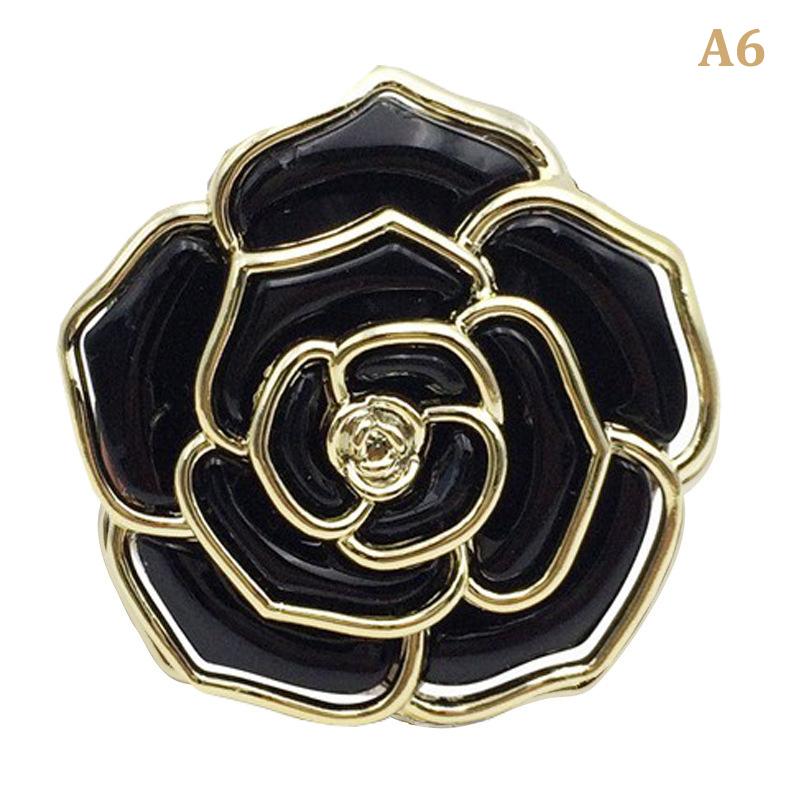 Portable Folding Table Bag Hook Flower Shaped Hanger Holder Round Vintage Rose Hook Decoration For Office Handbag Umbrella
