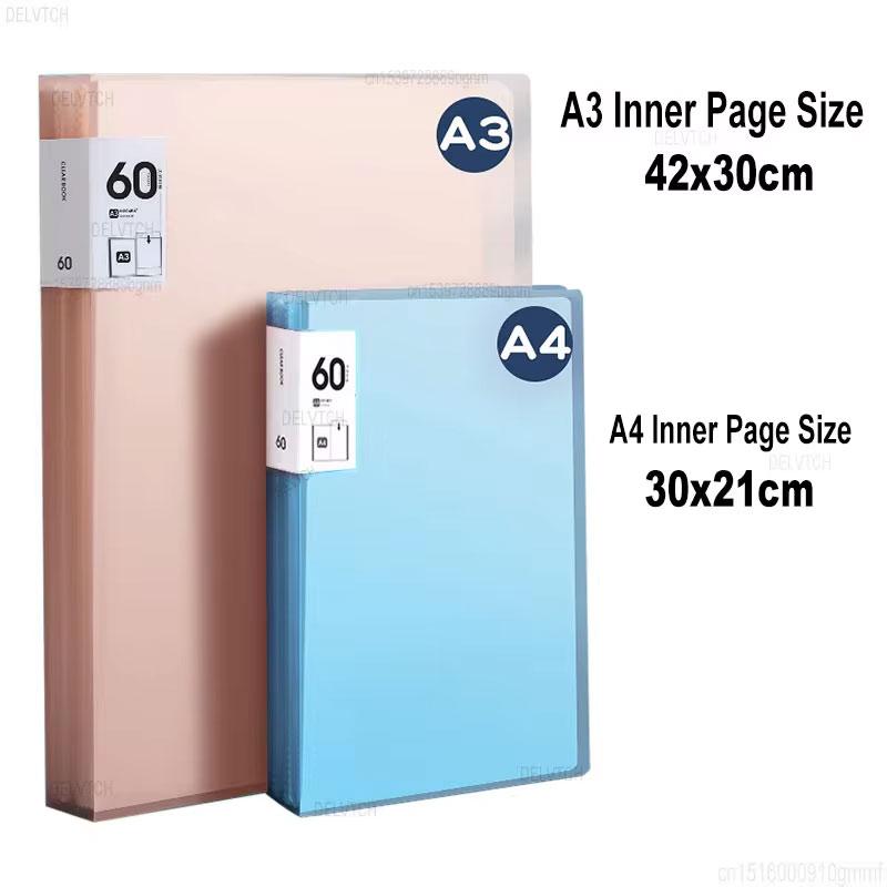 Папка-файл на 60 карманов формата A4 A3 Альбом для фотографий Сумка для хранения документов Книга для презентаций Бумага для рисования Живопись Коллекция поп-арта Органайзер