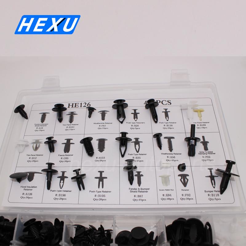 435Pcs Car Retainer Clips Assortment Panel Trim Plastic Fasteners Rivet Clips Set For Ford Jeep Toyota Honda