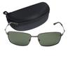 CAPTAIN STAG Polarized Stainless with Men's Sunglasses, Steel, Green, Case, CSP-001-3-EH-72