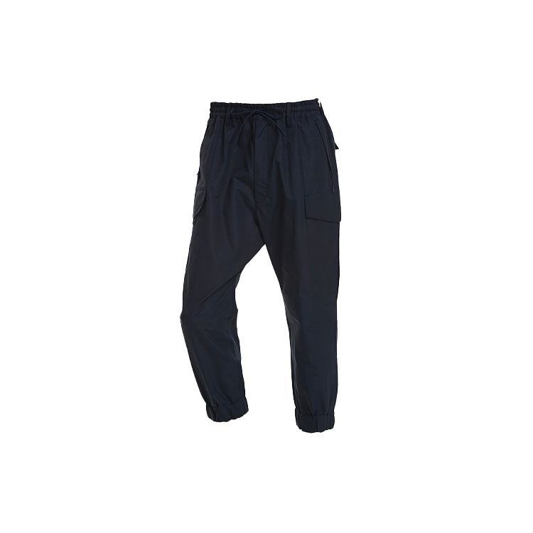 Y-3 Loose Lace-Up Casual Trousers Men Bottoms Navy GK4558