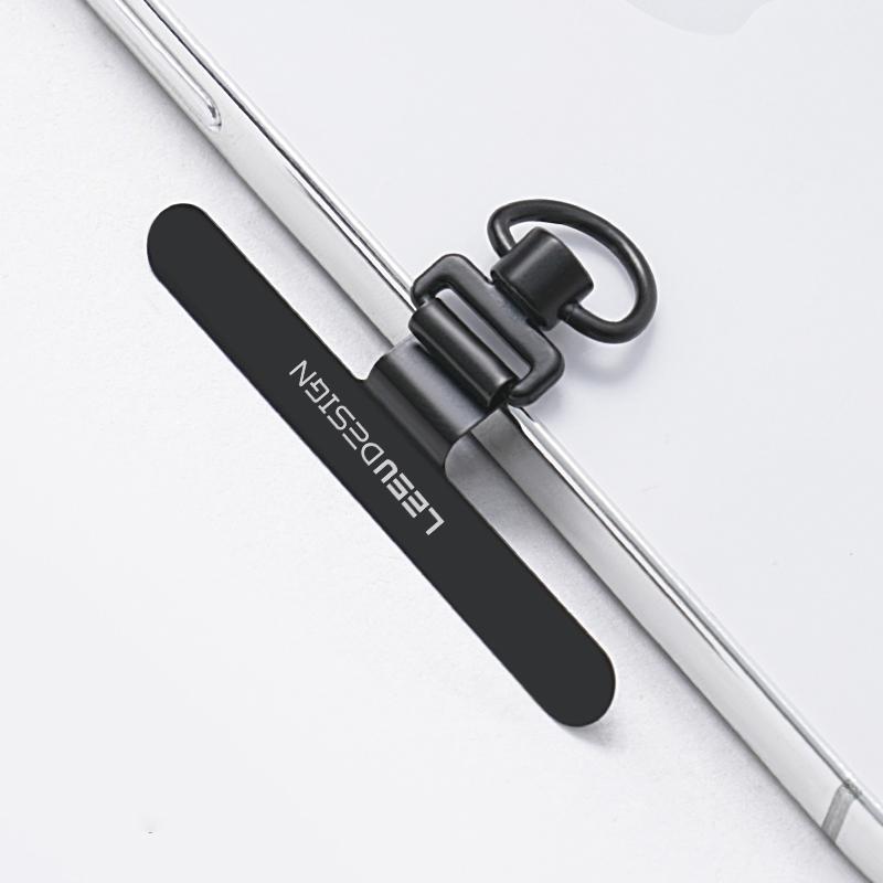 LEEU DESIGN Slim Phone Tether Tabs Anti-Lost 360-Degree Rotating Metal Safety Patch for Phone Case Lanyard