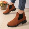 Women Boots Heel Platform British Style Thick Sole Increase Height Casual Boots For Autumn And Winter Casual Shoes