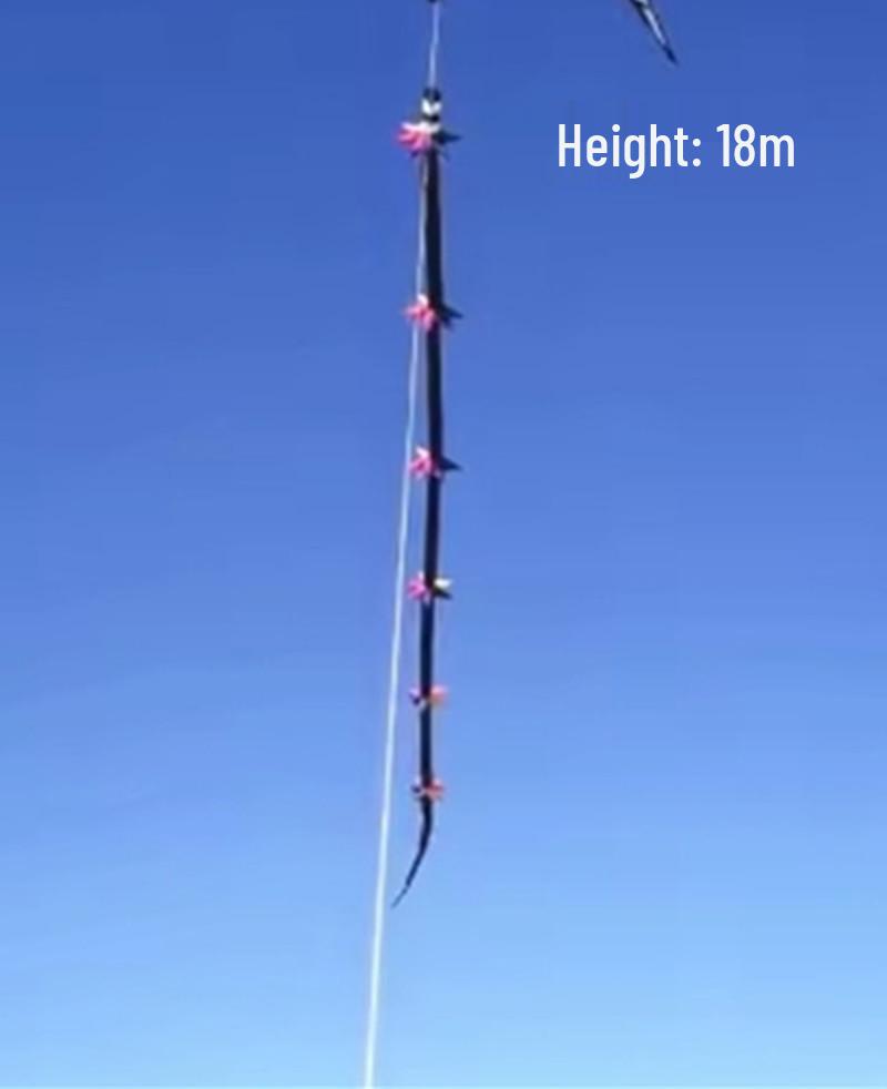 Вэйфанский 3D воздушный змей «Радужный стример» с шипастым хвостом – Легко запускать