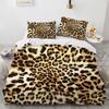 Текстура кожи животных Пододеяльник Комплект постельного белья с 3D-принтом тигра, змеи, леопарда, размера King Size для мальчика Комплект постельного белья из полиэстера Пододеяльник