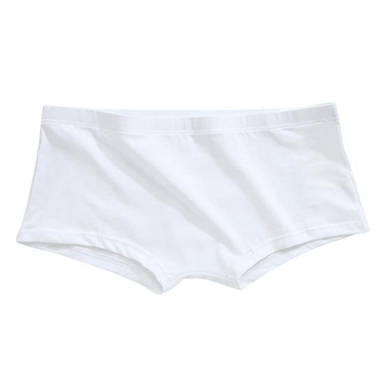 Мужские трусы-боксеры, однотонные, дышащие, эластичные, U-образные, с плоским углом, трусы, домашняя одежда