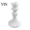 Stable Candle Stand Vintage Taper Holder, Nostalgic Resin Candlestick Decorative White Holder for Wedding Party Dinning Table Centerpiece Soft