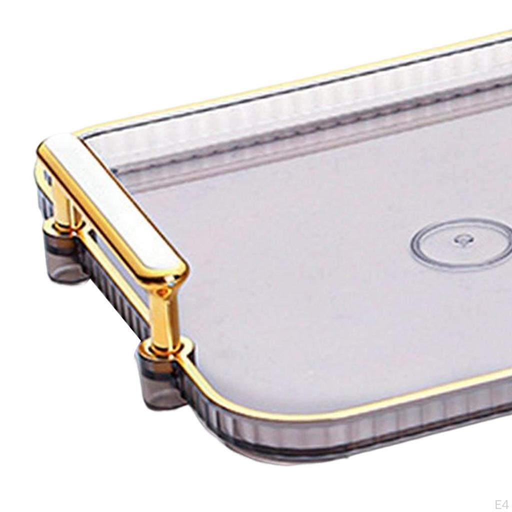 Разделенная сервировочная тарелка, тарелка для закусок, нескользящий поднос для фруктов, прямоугольный декоративный предмет для дома