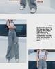 2024 Women's High Waist Straight-Leg Ripped Jeans - Summer Thin, Loose-Fit, Wide-Leg, Mopping Style