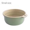2/6Pcs Kitchen Double-Layer Drain Basket Rotatable Storage Basket for Washing Vegetables Fruit Colander Baskets Kitchen Tools