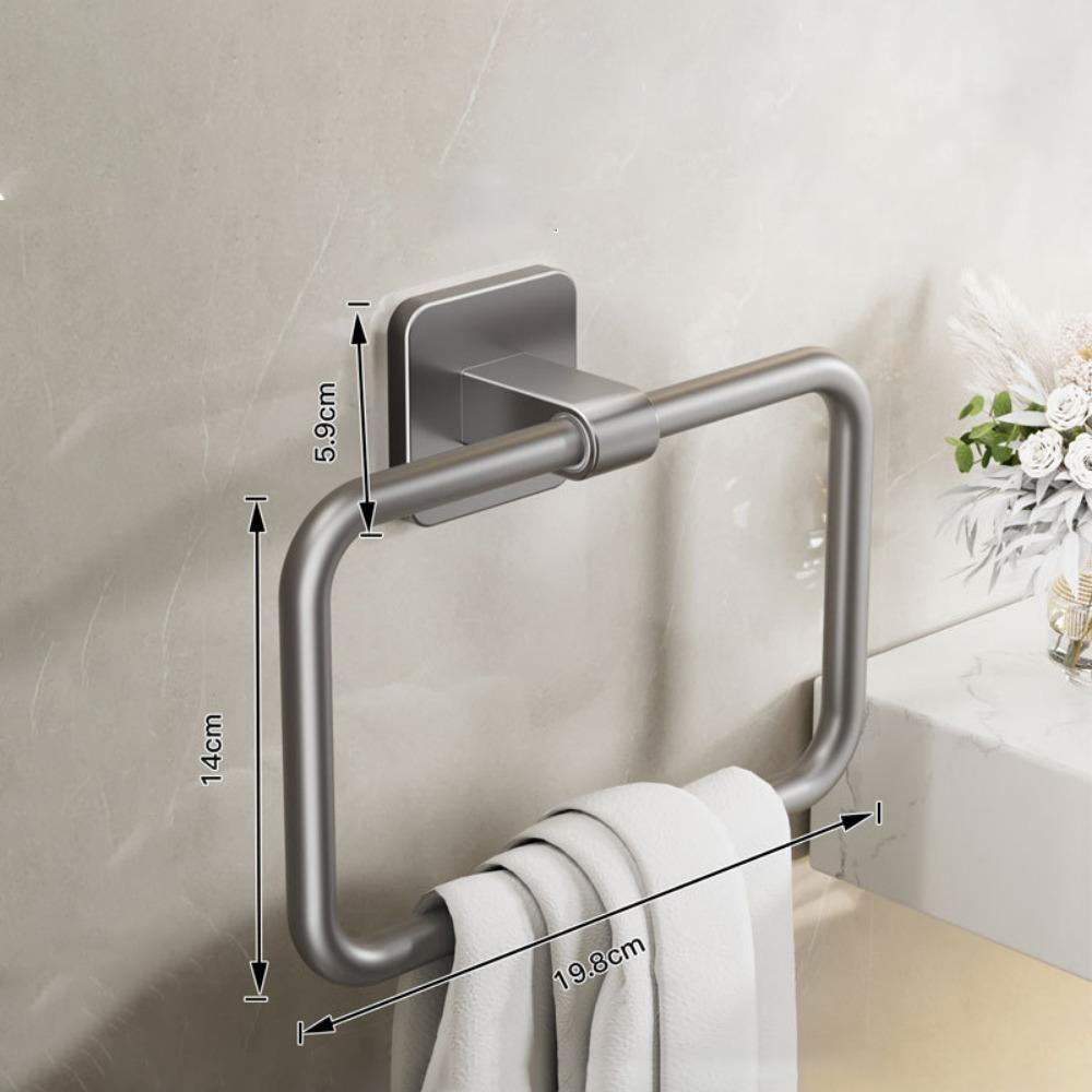 Wall-Mounted Towel Ring Hook Rotatable Towel Hanger New Bathroom Towel Holder  Storage Holder