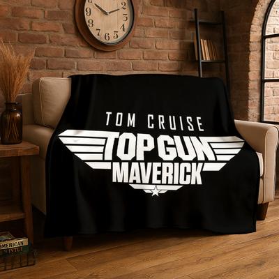 Классический фильм Top Gun Знак Том Круз Фланелевое одеяло Мягкое теплое плед для спальни гостиной кровати путешествий пикника подарок
