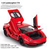 Масштаб 1/24 Lamborghini LP770-4 Супер мускулистый спортивный автомобиль Сплав Металл Литой Под Давлением Украшение для рабочего стола компьютера Автомобильный интерьер Подарочная коробка