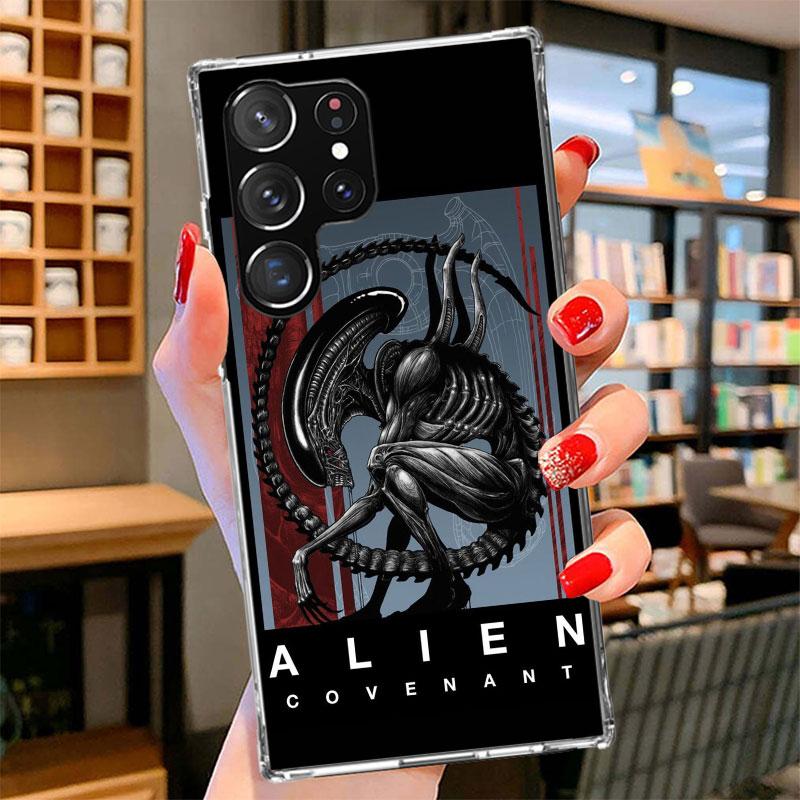Крутой чехол для телефона A-Alien X-Xenomorph для Samsung Galaxy S26 S25 Edge S24 Ultra S23 S22 Plus S21 S20 FE Мягкий чехол-бампер Galaxy S