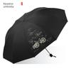 Paradise Umbrella Tri-Fold Umbrella Extra-Large 10-Bone Black Glue Sun Protection Umbrella Men's Umbrella Business Umbrella Manual Sun Umbrella