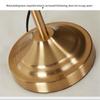 Vintage Exquisite Metal Table Lamp E27 Lamp Base Ins Simple Pleated Standing Lamp Bedroom Sofa Study Table Lamp Gold/Silver