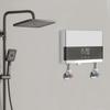 Мини-электрический проточный водонагреватель 4000 Вт 110 В, водонагреватель с мгновенным подогревом и поддержанием постоянной температуры, с пультом дистанционного управления и цифровым дисплеем