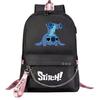 Anime Backpack Usb Teen Student School Bag Men'S And Women'S Leisure Travel Backpack