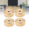 4pcs Brass Cutting Board Feet with Anti Slip Rubber Screws Kit Noise Reducing Speaker Isolation Pads for Kitchen HiFi Amplifier  