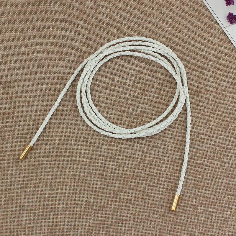 Женская цепочка на талию, тонкий тканый пояс, простой декоративный галстук с платьем, длинная веревка на талии, завязанная в винтажном платье, пояс на веревке