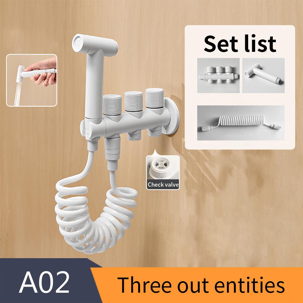 Ручной распылитель для биде, белый латунный распылитель для душа, ручной распылитель для унитаза, биде, смеситель, насадка для душа, самоочищающаяся 811591