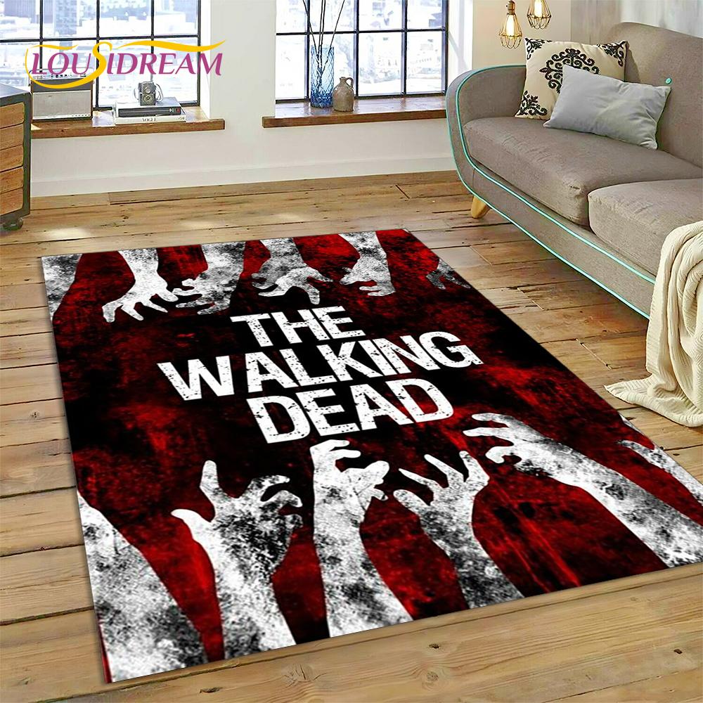 3D Ходячие мертвецы Линкольн TWD ТВ Ковер Ковер для гостиной Спальни Домашний декор, Напольный коврик Нескользящее украшение для дивана Придверный коврик