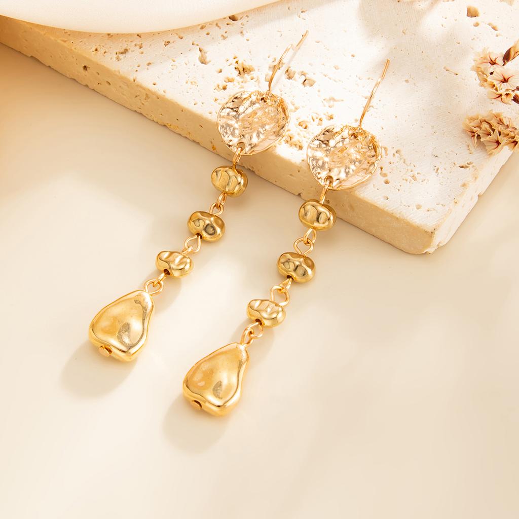Ingemark Punk Elegant Irregular Geometry Drop Earrings for Women Trendy Metal Pierced Long Dangle Earrings 2026 New Year Jewelry
