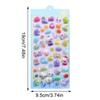 3D Sponge Stickers 6pcs Cartoon Transparent 3D Embossed Mobile Phone Scrapbook Stickers Pvc Epoxy Resin Stickers Gifts For Kids