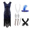 1920s Gatsby-Inspired Beaded Sequin Fringe Dress - Retro Evening Style for Women