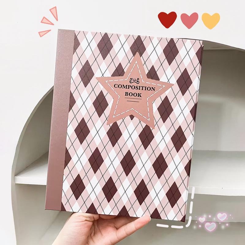 Обложка для папки А5 в клетку Kpop 3-дюймовый альбом для фотокарточек с фотографиями айдолов Поки Скрапбук Книга для хранения Сменные внутренние страницы Принадлежности