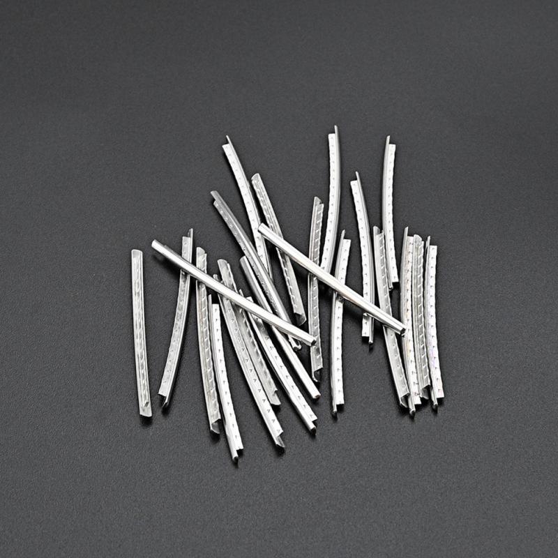 22 шт. 2,7 мм Нержавеющая сталь Лады для гитары Запасные части Металлический набор круглой ладовой проволоки Музыкальный