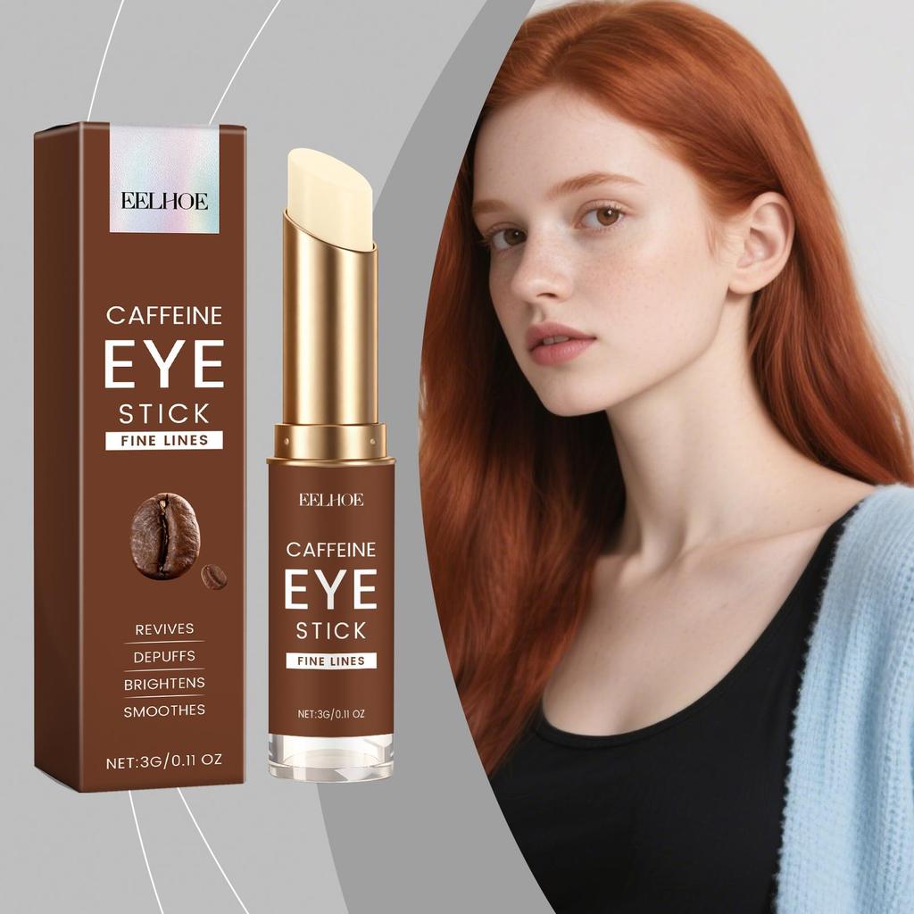 EELHOE Кофеиновый стик-крем для век - Нежный, осветляющий, увлажняющий крем для век для ежедневного применения и массажа, Ваши глаза с кремом