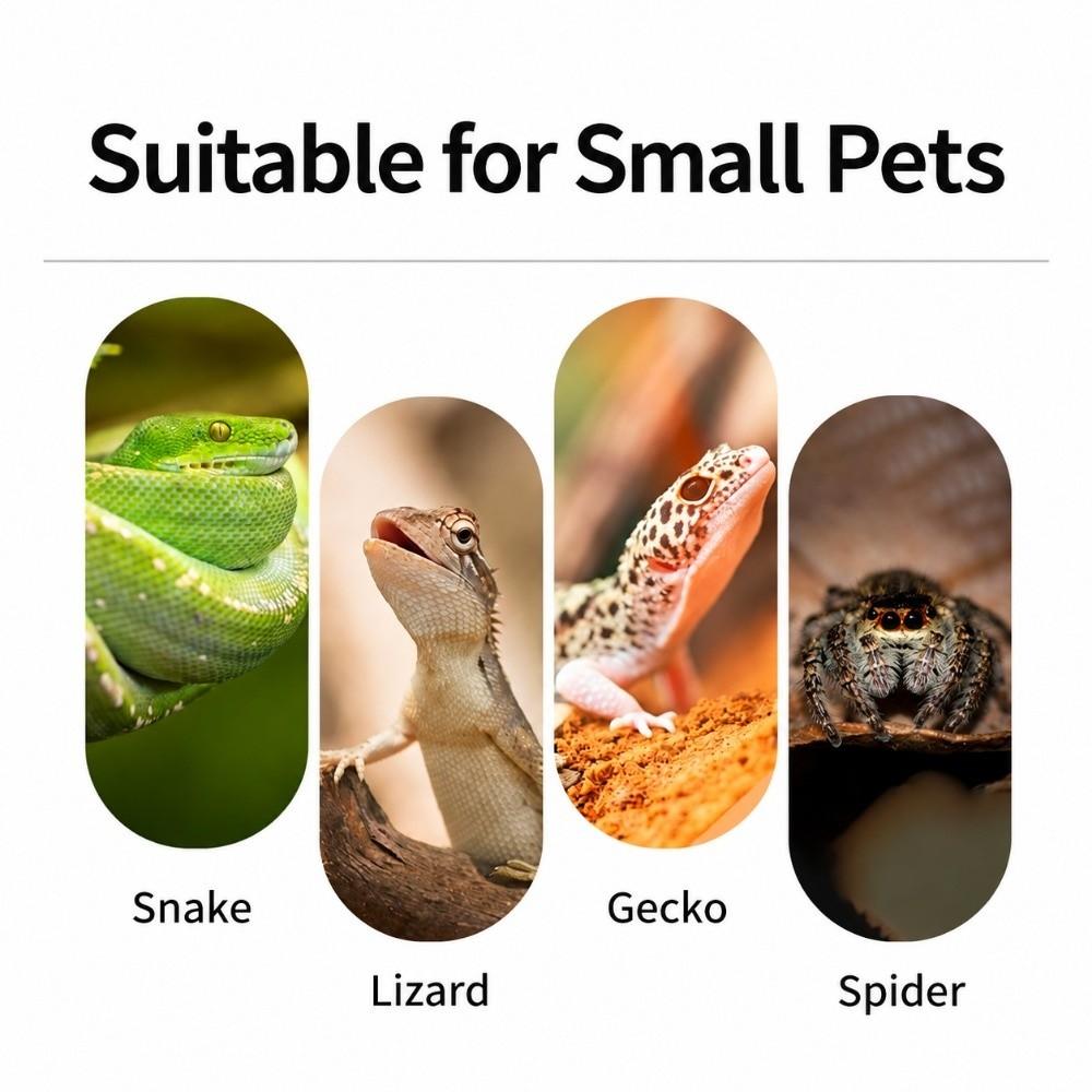 Suction Cup Lizard Cave Shelter 3D Printed Reptile Hideout Reptile Hiding House Small Lizards