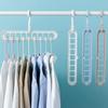 Magic Multi-port Support Hangers For Clothes Space Saving Drying Rack Multifunction Plastic Wardrobe Organizer Clothes Rack