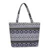 Ethnic Style Retro Print Shoulder Bag Large Capacity Splicing Knitting Tote Hand