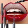 16 Color Double Ended Lipstick + Lip Liner, Smudge Proof Swivel Stick, Soft Matte Long Lasting Lipstick Valentine's Day Gifts