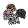Jacquard Leopard Knitted Cap Soft Beanies Hat Y2K Fashion Thick Warm Hat  Unisex